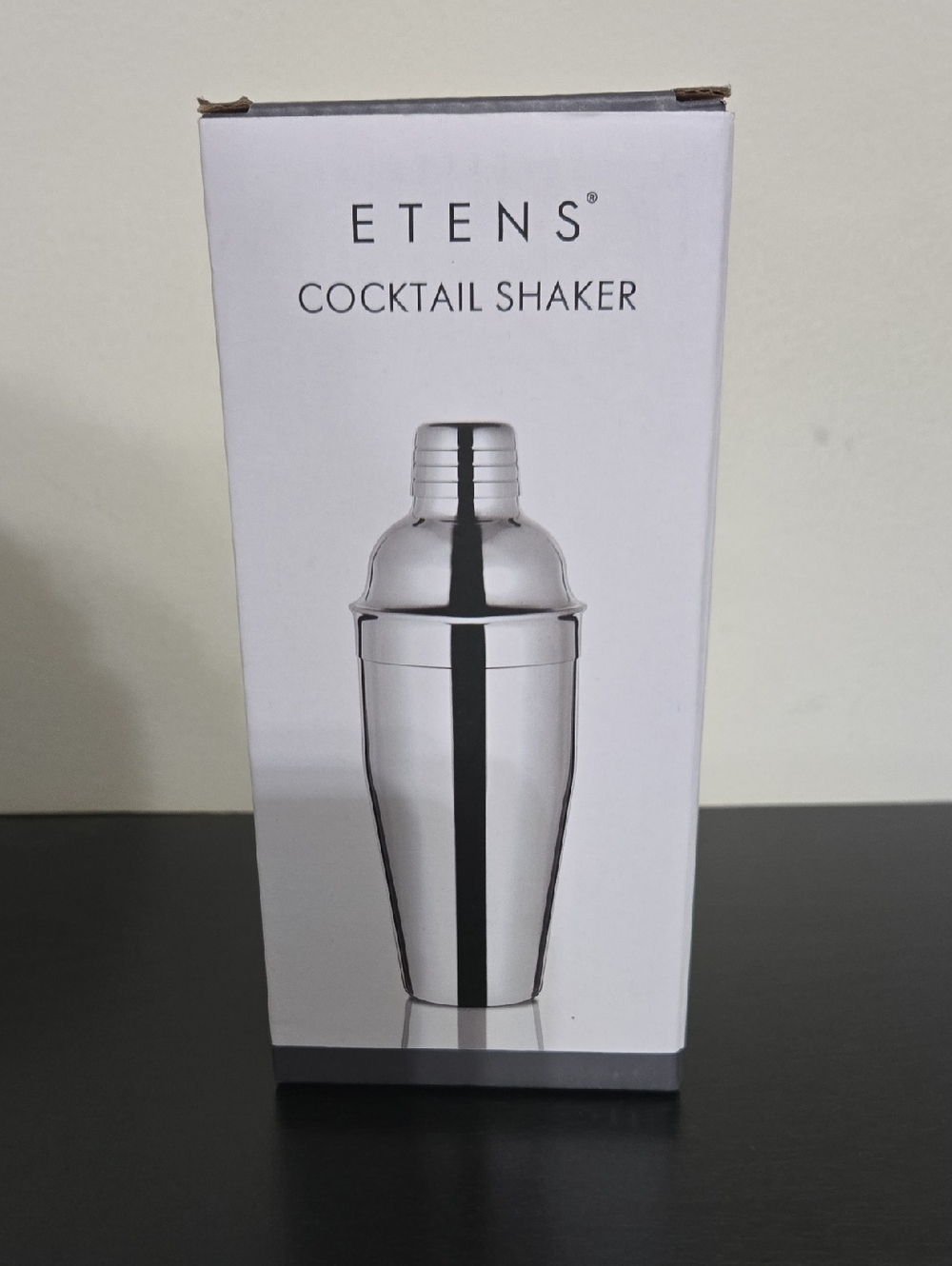 ETENS Stainless Steel Cocktail Shaker - Silver. New Never Used. Free Shipping